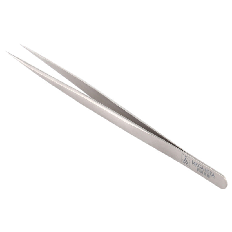 Mega-Idea BZ-A1 0.1mm Fine Tweezers Stainless Steel Straight Pointed Tip Tweezers Electronic Device Repair Tool