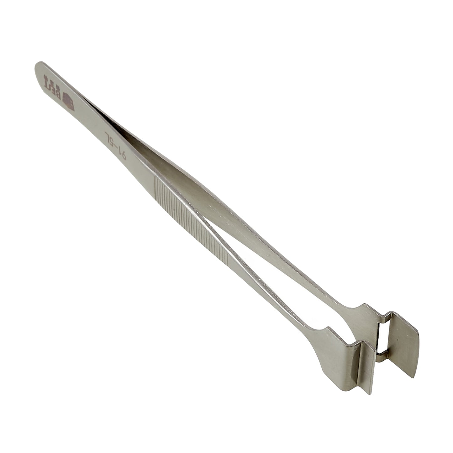 Uniqkart BST-91-5L L-shaped Wafer Tweezers Stainless Steel Tweezers Dedicated Chip Hand Tool