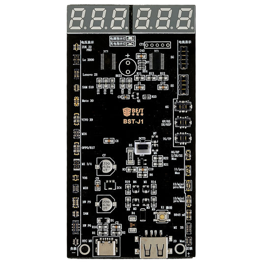 Uniqkart BST-J1 Battery Activation Detection Board for iPhone 5-13 Pro Max Battery Fast Charge One-Click Activation Test Fixture