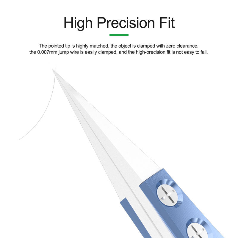 Relife RT Precision Ceramic Tweezers Titanium Alloy High Temperature Resistant Tweezers - RT-11E