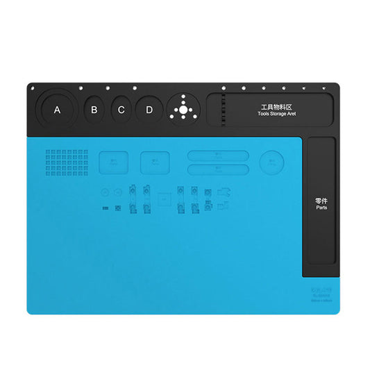 Relife RL-004NA Multifunctional Microscope Base Maintenance Pad Insulation Heat Resistant Silicone Soldering Mat Repair Pad