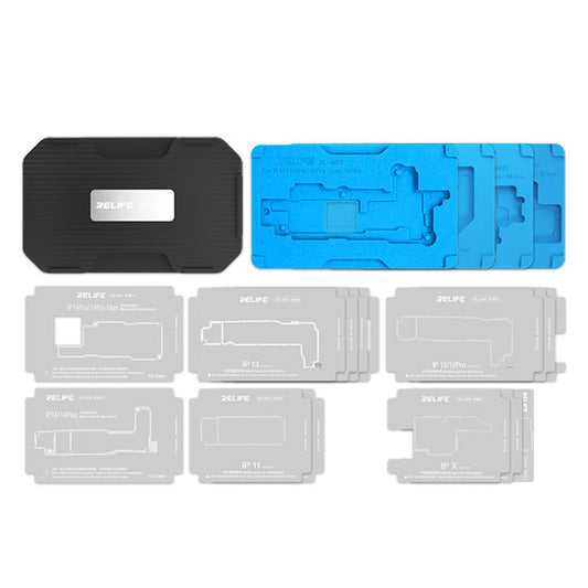 Relife RL-601T 18-in-1 Mid-Layer Tin Planting Platform Fixture Set for iPhone X-14 Pro Max Multifunctional Phone Repair Tools