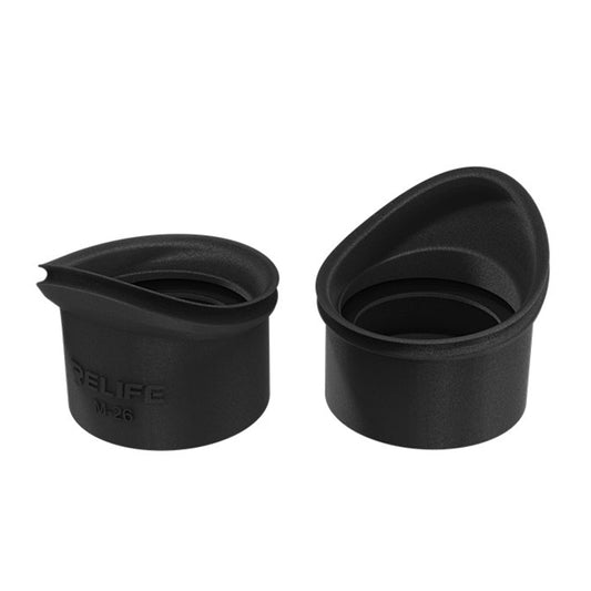Relife M-26 2Pcs Microscope Soft Silicone Eyepiece Cover Guards Strong Shading Eyecup