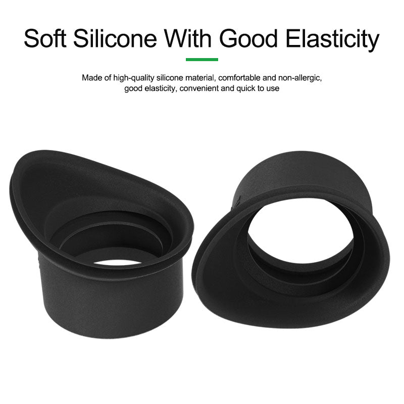 Relife M-26 2Pcs Microscope Soft Silicone Eyepiece Cover Guards Strong Shading Eyecup