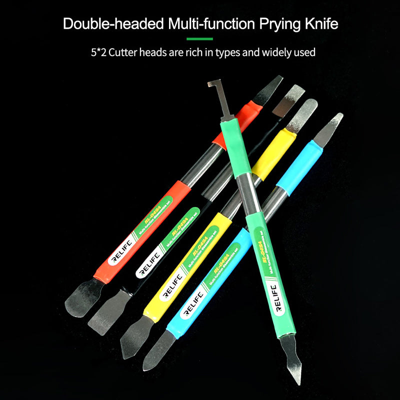 Relife RL-049A Mobile Phone Repairing Battery Glue Removal Glass Back Cover Teardown Disassembly Tools Set
