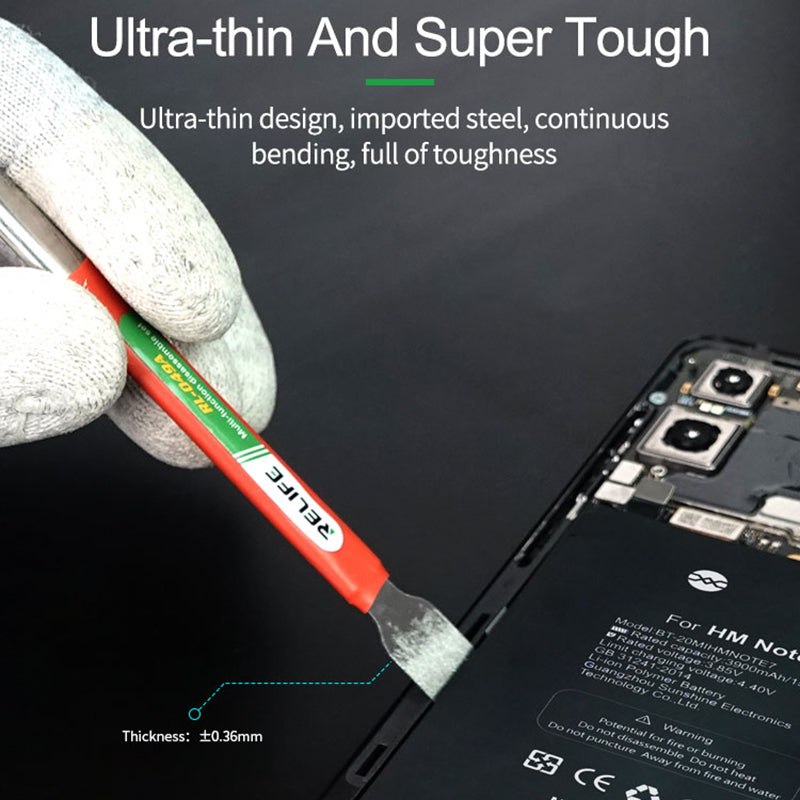 Relife RL-049A Mobile Phone Repairing Battery Glue Removal Glass Back Cover Teardown Disassembly Tools Set