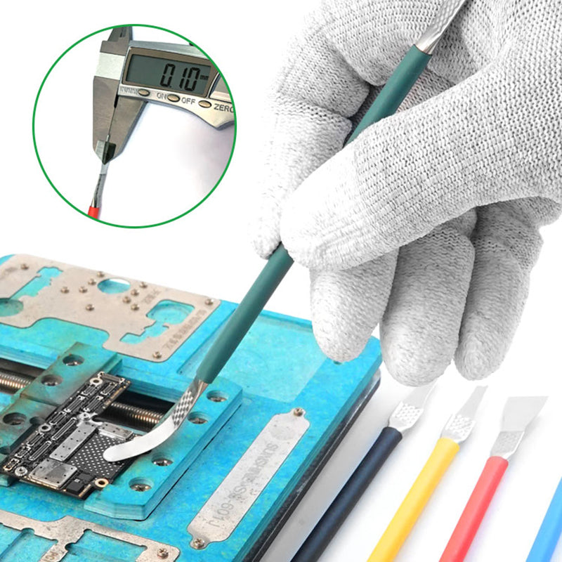 Relife RL-049B Mobile Phone CPU Glue Remover Tools SSD Solid State Drive BGA Chip Glue Removing Crowbar Set