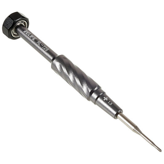 Relife RL-728 S2 Steel Screwdriver Mobile Phone Repair Tool Anti-slip Handheld Screwdriver Strong Magnetic Adsorption - Outer Cross / 1.5