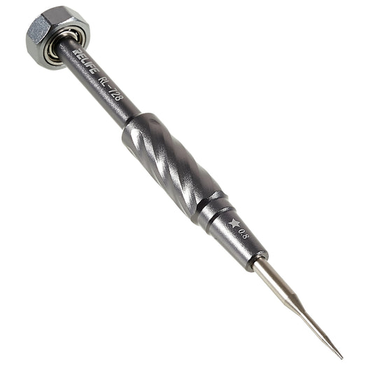 Relife RL-728 S2 Steel Screwdriver Mobile Phone Repair Tool Anti-slip Handheld Screwdriver Strong Magnetic Adsorption - Five-Star  / 0.8