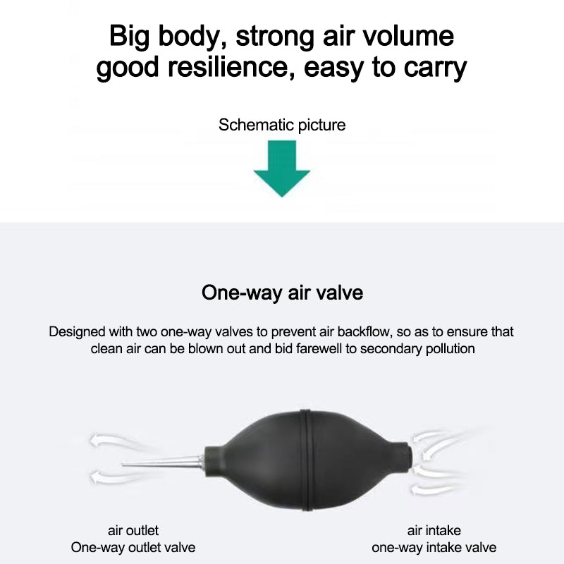 Portable Keyboard Air Blower Air Pump Dust Blower for Phone Computer, Large Size