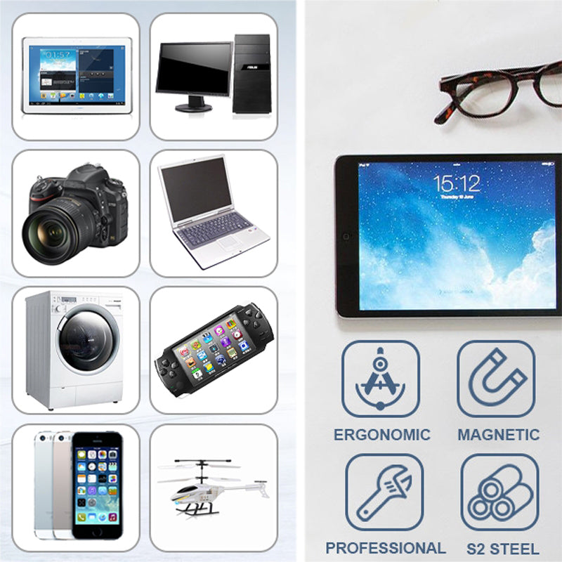 80-in-1 Precision Screwdriver Set 58-Bits Screw Driver Repair Tool Kit for Cell Phones, Cameras, Drones