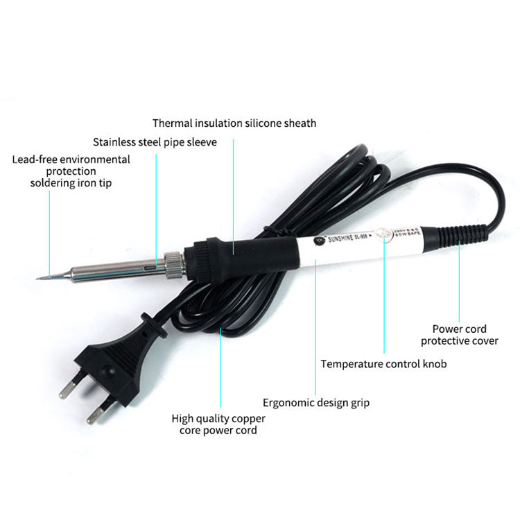 Uniqkart SL-908 60W Constant Temperature Electric Soldering Iron Fast Heating Portable Soldering Iron - EU Plug