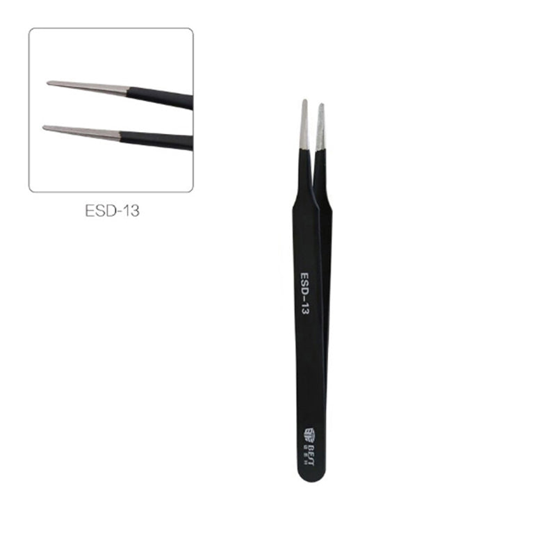 Best 9Pcs Precision Tweezers Set Anti-Slip Metal Tweezers Kit Multi-Standard Tweezers for Lab, Electronics, Jewelry