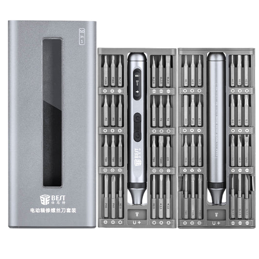 Uniqkart BST-9933A Electric Precision Screwdriver Set with 48 Bits, Screwdriver Repair Tools Kit