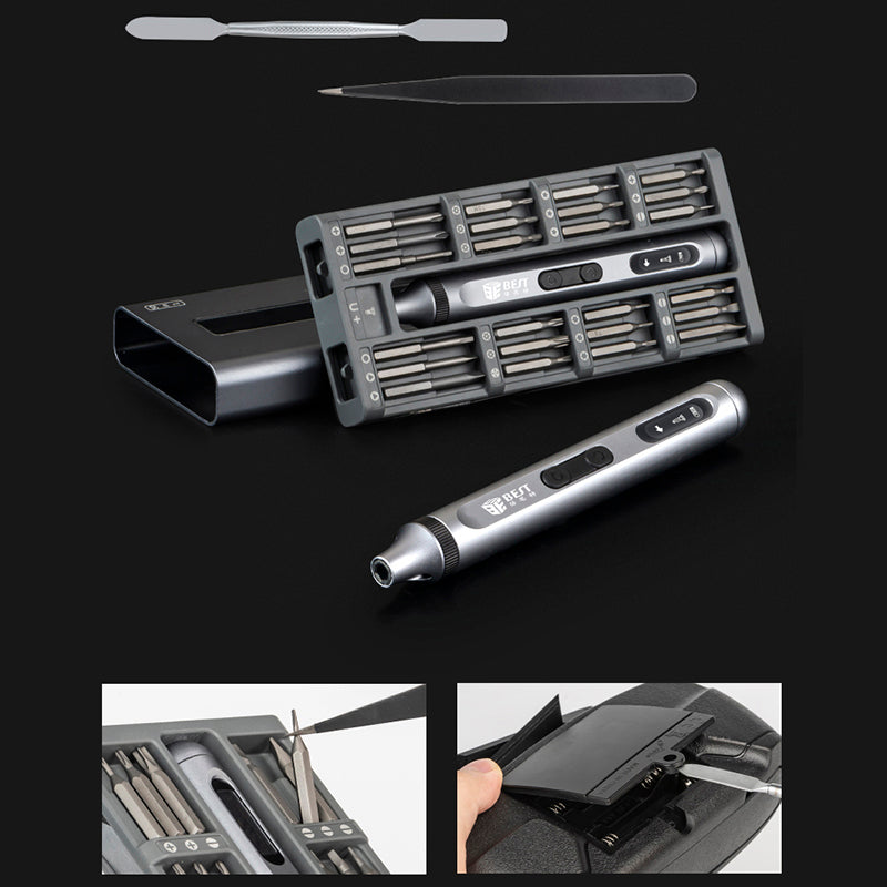 Uniqkart BST-9933A Electric Precision Screwdriver Set with 48 Bits, Screwdriver Repair Tools Kit