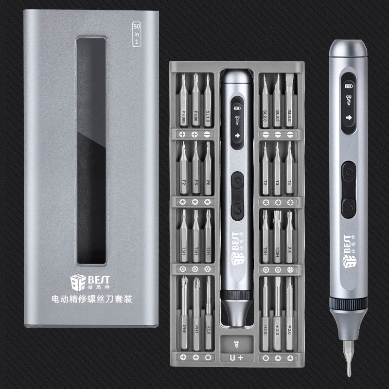 Uniqkart BST-9933A Electric Precision Screwdriver Set with 48 Bits, Screwdriver Repair Tools Kit