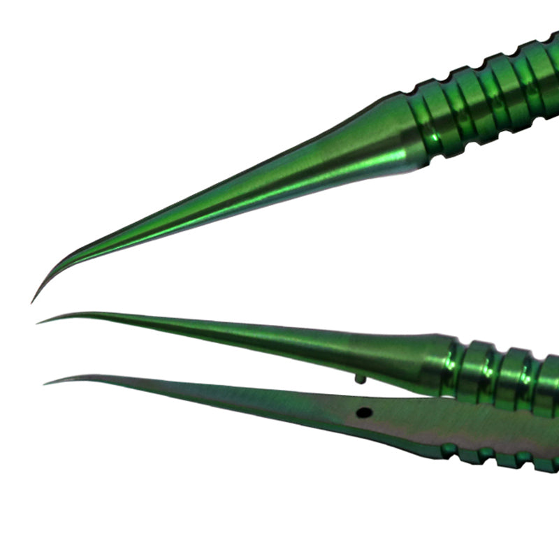 Uniqkart BST-Y23 Titanium Alloy Curved Fine Tip Tweezers Electronic Device Precision Repair Tool