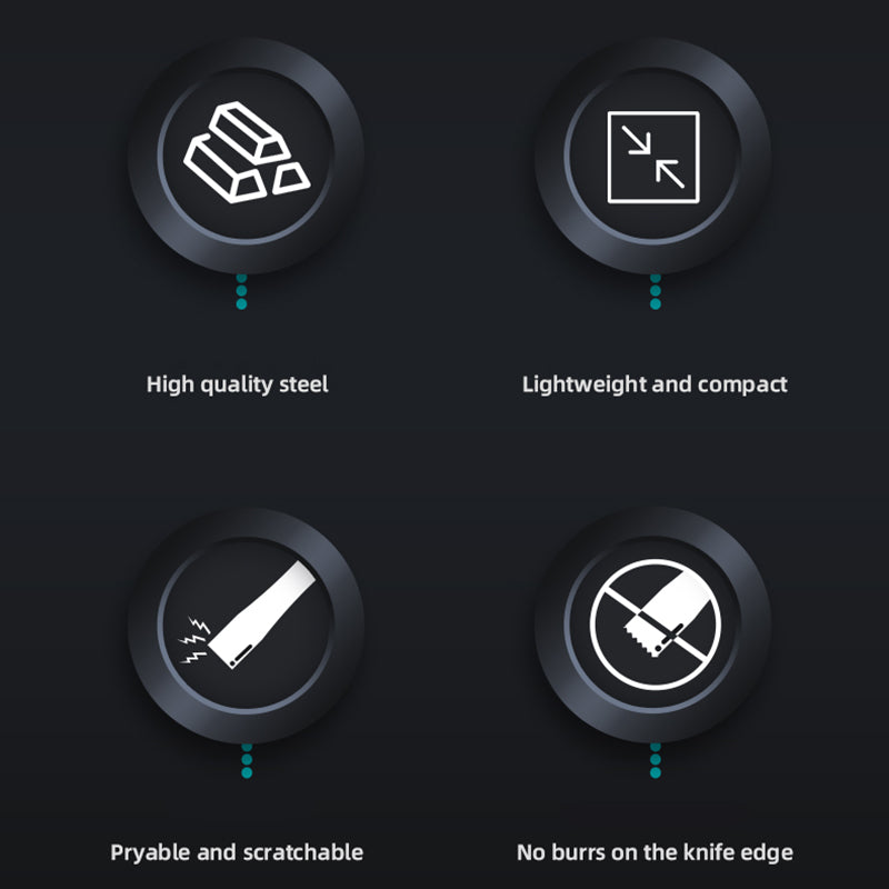 Uniqkart BST-75 Stainless Steel Round Handle Tin Scraper Pry Bar Phone Tablet Repair Tool