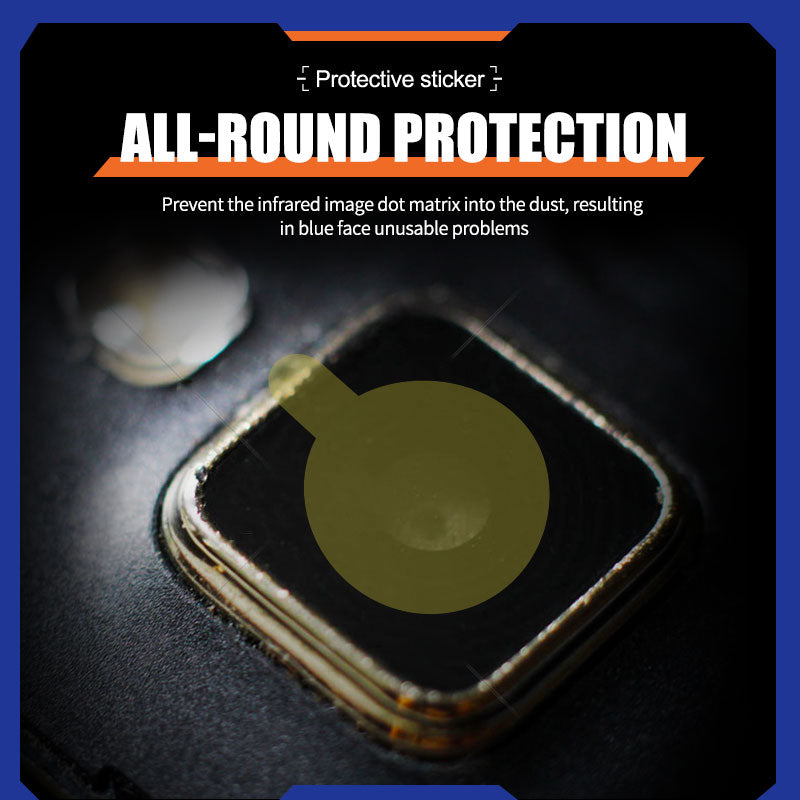 Uniqkart 100Pcs / Sheet 7mm Mobile Phone Camera Repair Infrared Dot Matrix Protective Sticker