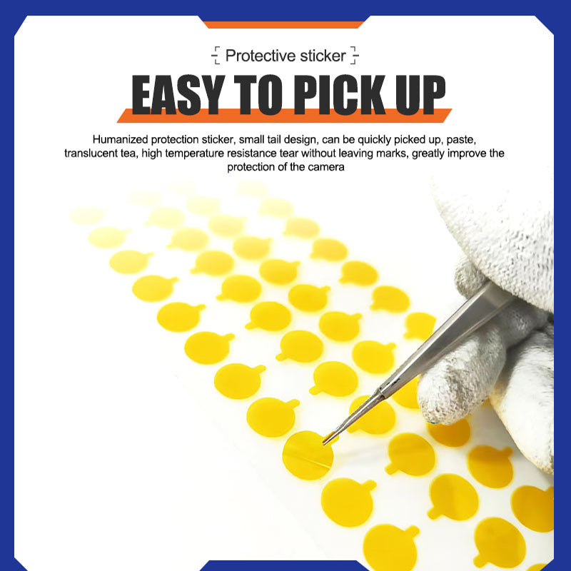 Uniqkart 100Pcs / Sheet 7mm Mobile Phone Camera Repair Infrared Dot Matrix Protective Sticker