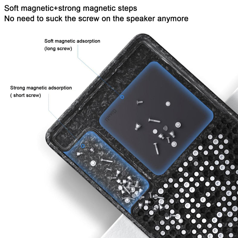 Uniqkart Mobile Phone Screw Special Storage Tray Vertical Correction Precise Magnetic Adsorption Plate