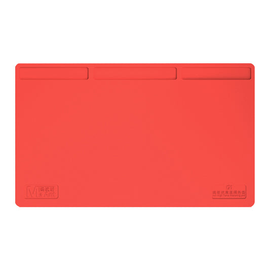 G1 500x300mm Silicone High-Temperature Resistant Insulation Pad for Mobile Phone Anti-Static Mat - Red