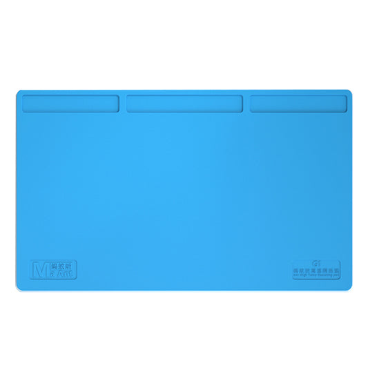 MA ANT G1 500x300mm Silicone High-Temperature Resistant Insulation Pad for Mobile Phone Anti-Static Mat - Blue