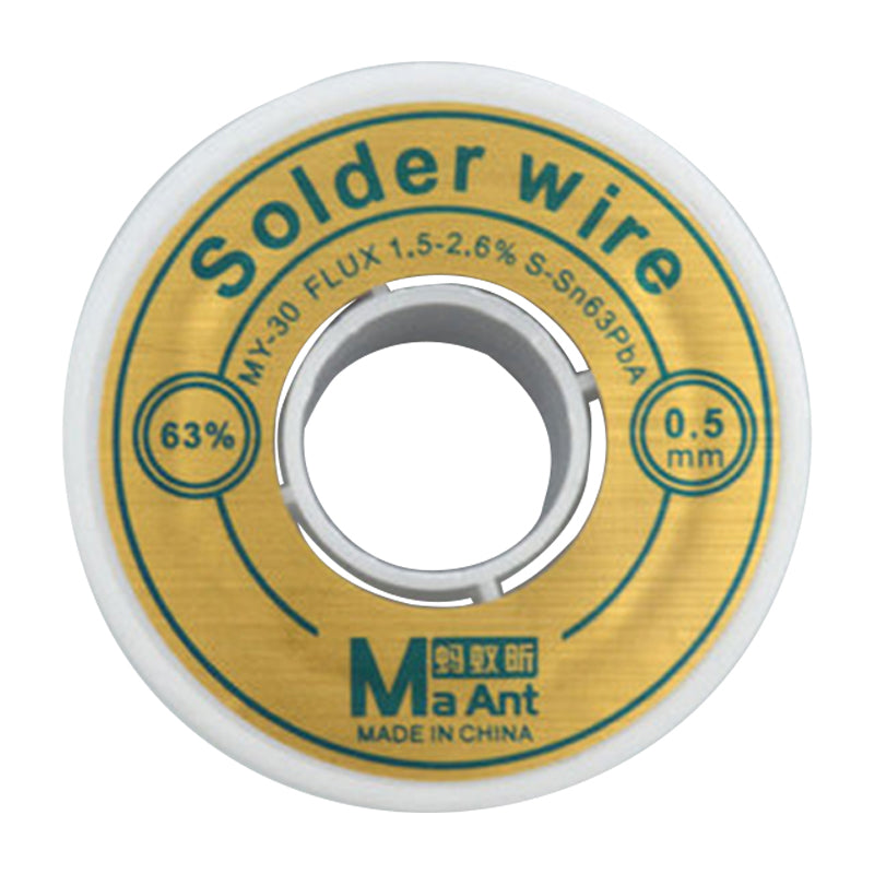 High-purity Solder Wire 63% Tin Content Rosin Core Electrical Soldering Tin Lead Wire - 0.5mm
