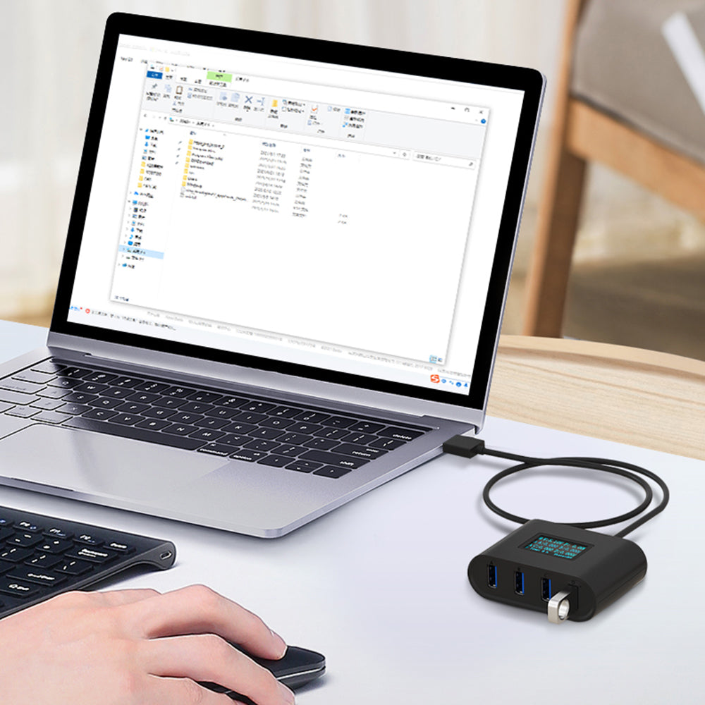 MA ANT 4 Ports USB Hub Mobile Phone Current Detector ABS Real-time Current Monitoring Analyzer