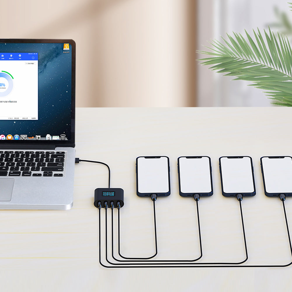 MA ANT 4 Ports USB Hub Mobile Phone Current Detector ABS Real-time Current Monitoring Analyzer