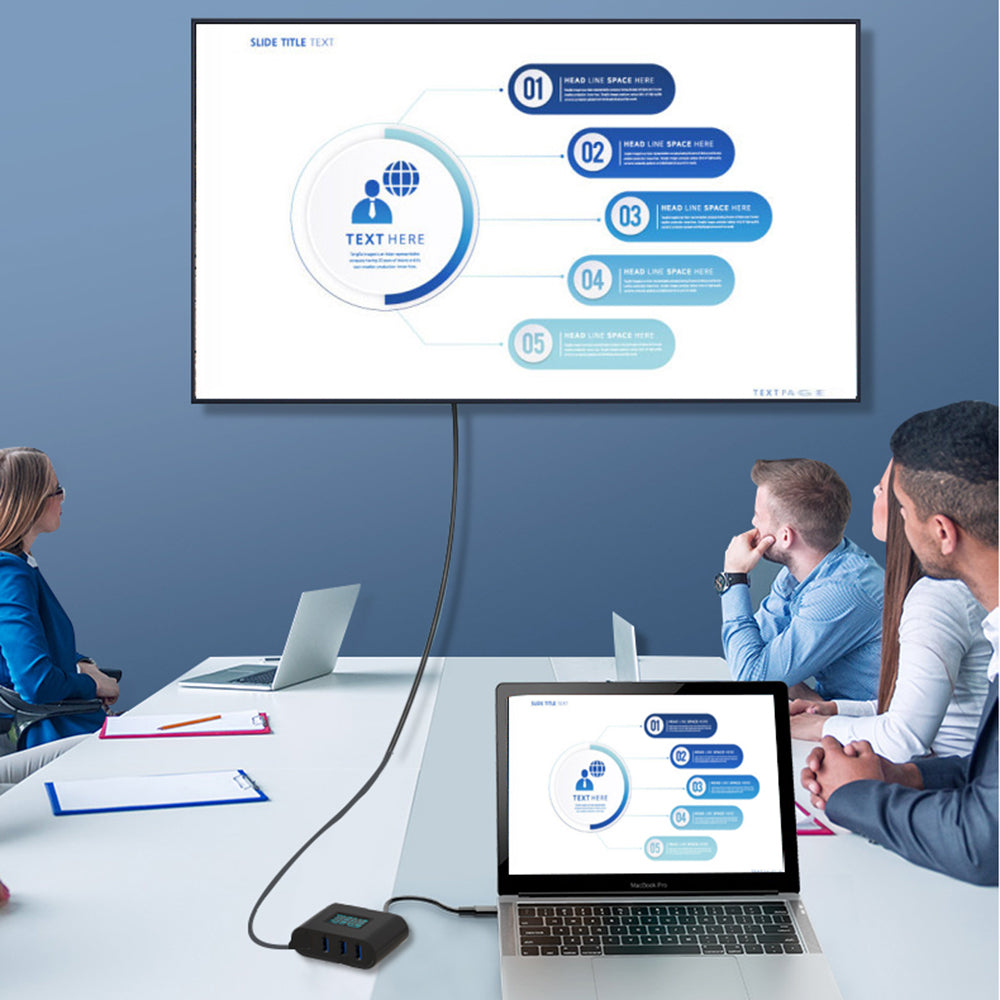 MA ANT 4 Ports USB Hub Mobile Phone Current Detector ABS Real-time Current Monitoring Analyzer