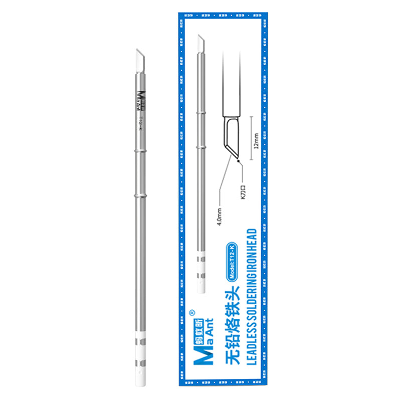 T12 Lead-free Soldering Iron Tip Solder Station Iron Tip Welding Tool - T12-K