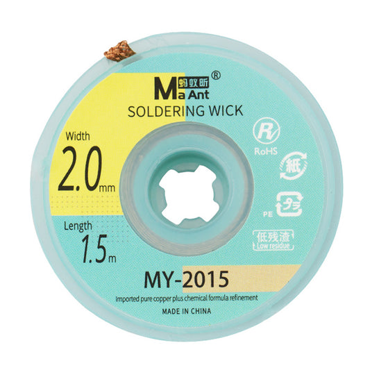 Solder Wick Remover No-Clean Desoldering Wire Desoldering Braid BGA Soldering Suction Wire - MY-2015