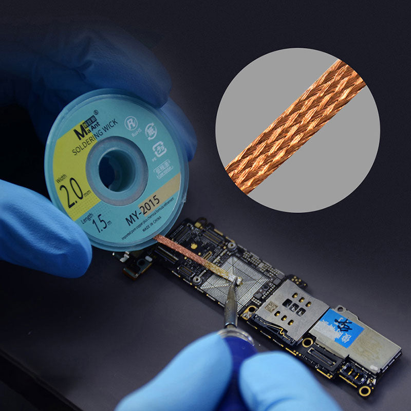 Solder Wick Remover No-Clean Desoldering Wire Desoldering Braid BGA Soldering Suction Wire - MY-1515