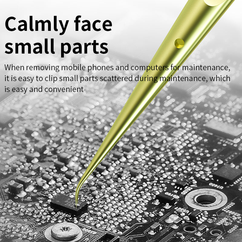 Titanium Alloy Fine Tip Tweezers High Precision Cellphone Computer Repair Tool - TA-1