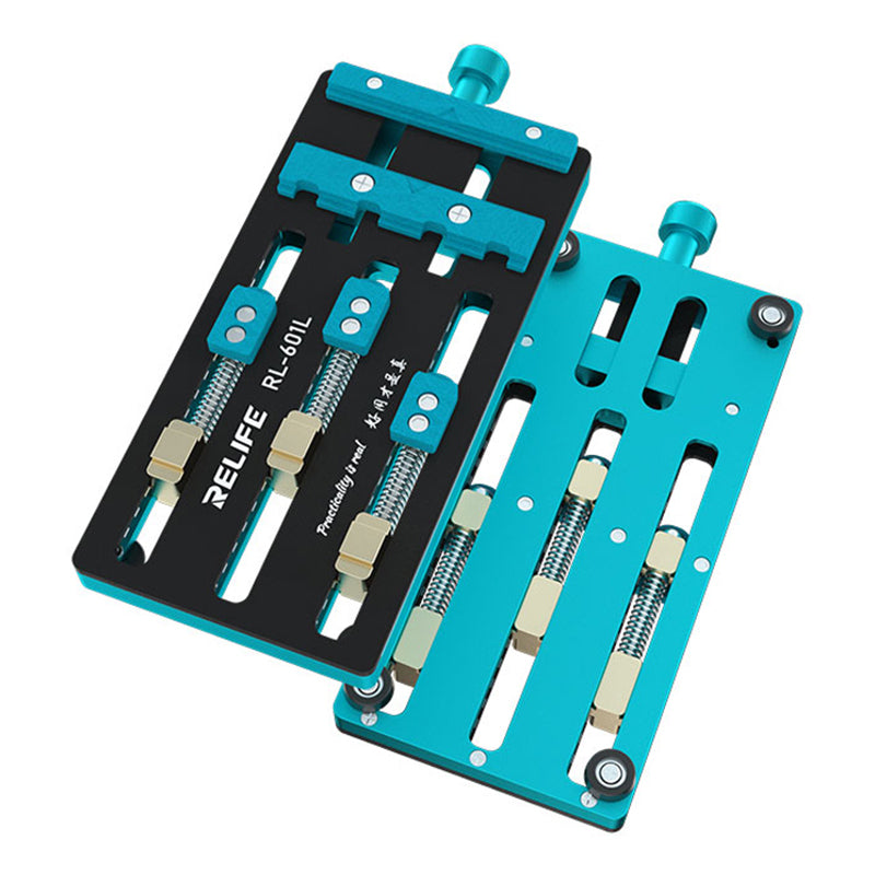 Relife RL-601F Universal Fixture Double-slot Three-axis PCB Removal Mainboard Welding IC Repair Clamping Tool