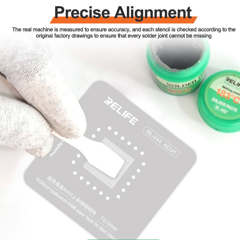 Relife RL-044 35Pcs Android Series Chip Planting Tin Steel Stencil Set