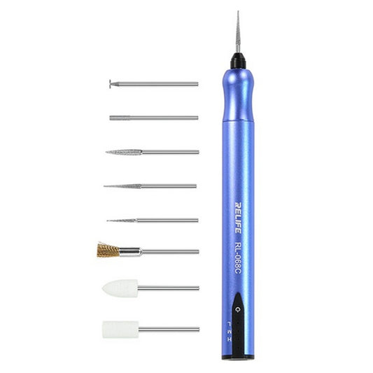 Relife RL-068C Electric Grinding Pen Intelligent Engraving Pen for Mobile Phone CPU IC Rust Remover Glue Tools