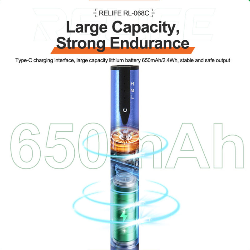 Relife RL-068C Electric Grinding Pen Intelligent Engraving Pen for Mobile Phone CPU IC Rust Remover Glue Tools