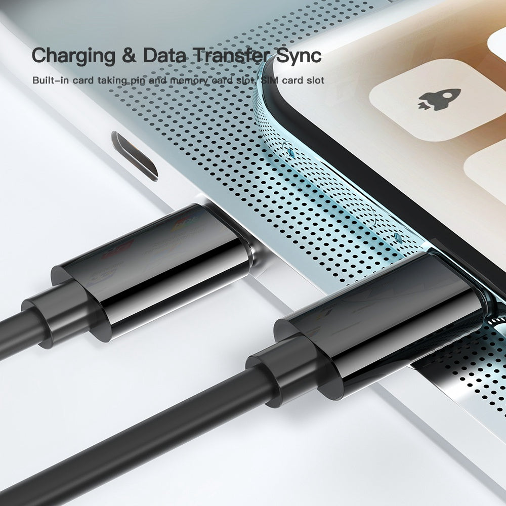 Essager 60W Type C Cable with Micro / Lightning / USB Converter Memory Card Storage Box
