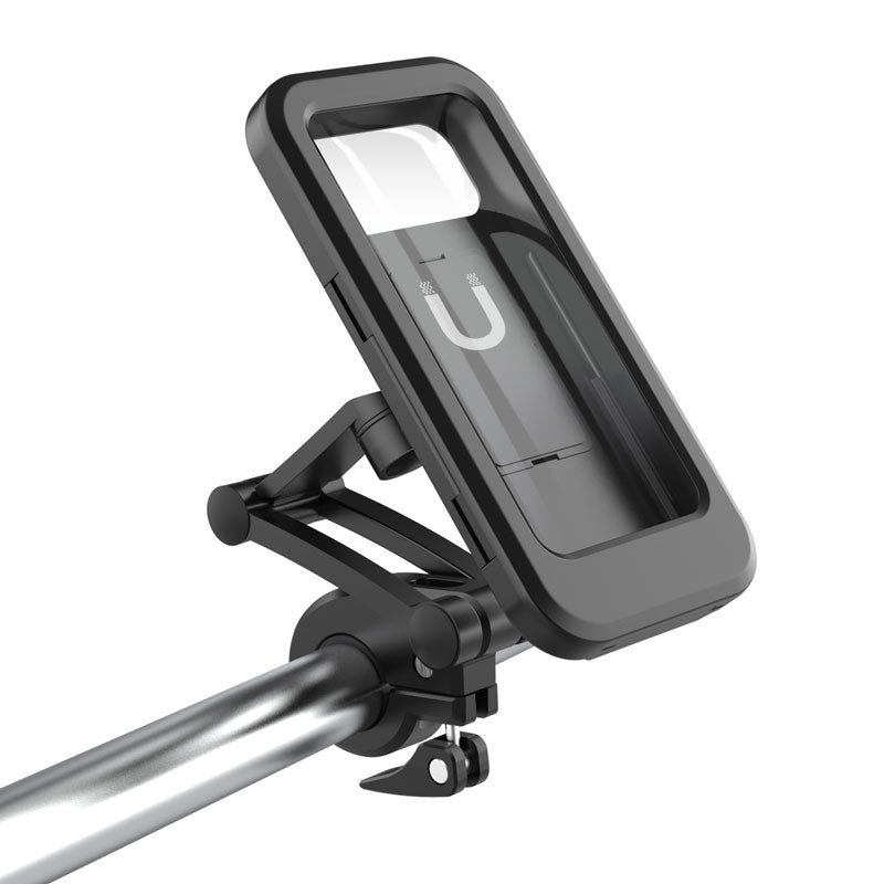HL-69 Bike Motorcycle Handlebar Rearview Mirror Mount Waterproof Phone Case Cycling Cellphone Touch Screen Holder Bracket