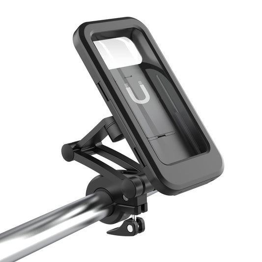 HL-69 Bike Motorcycle Handlebar Rearview Mirror Mount Waterproof Phone Case Cycling Cellphone Touch Screen Holder Bracket