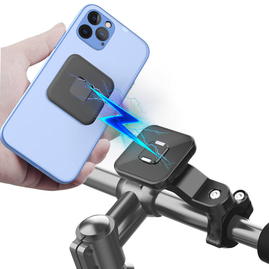 HL-148A Motorbike Rearview Mirror Smartphone Holder Bracket Magnetic Rotation GPS Motorcycle Phone Mount
