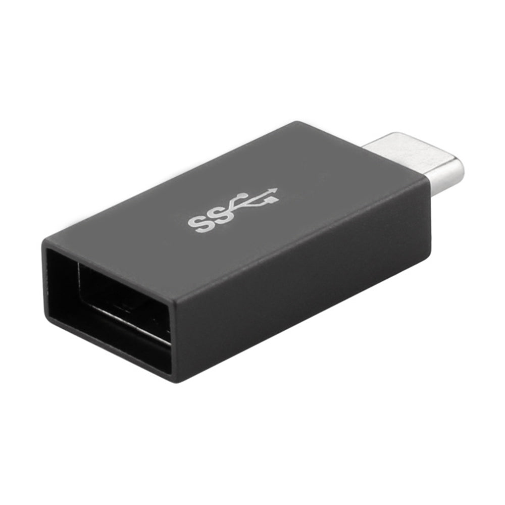 Portable USB-C Male to USB-A Female OTG Connector Adapter - Grey