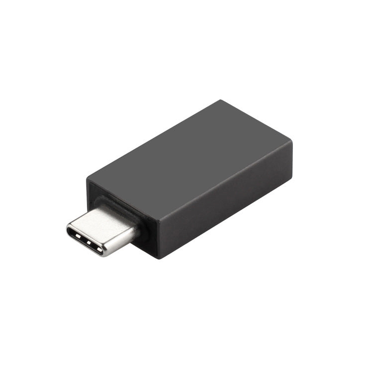 Portable USB-C Male to USB-A Female OTG Connector Adapter - Grey