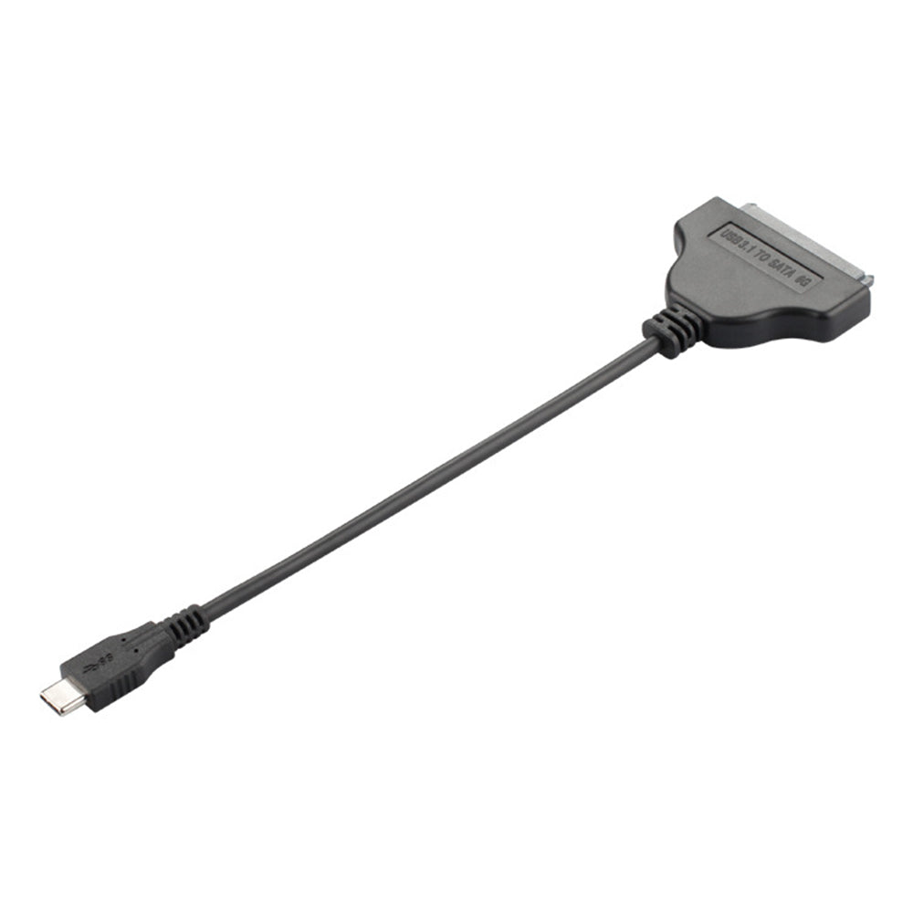 USB-C to 22-pin SATA Adapter Converter High-Speed Data Transfer Cable for 2.5 inch HDD SSD - Black
