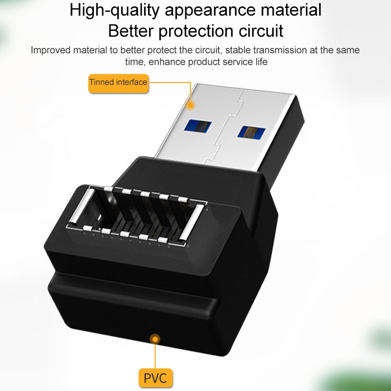 Type E Female to USB 3.0 Male Converter Extension Adapter for PC Motherboard