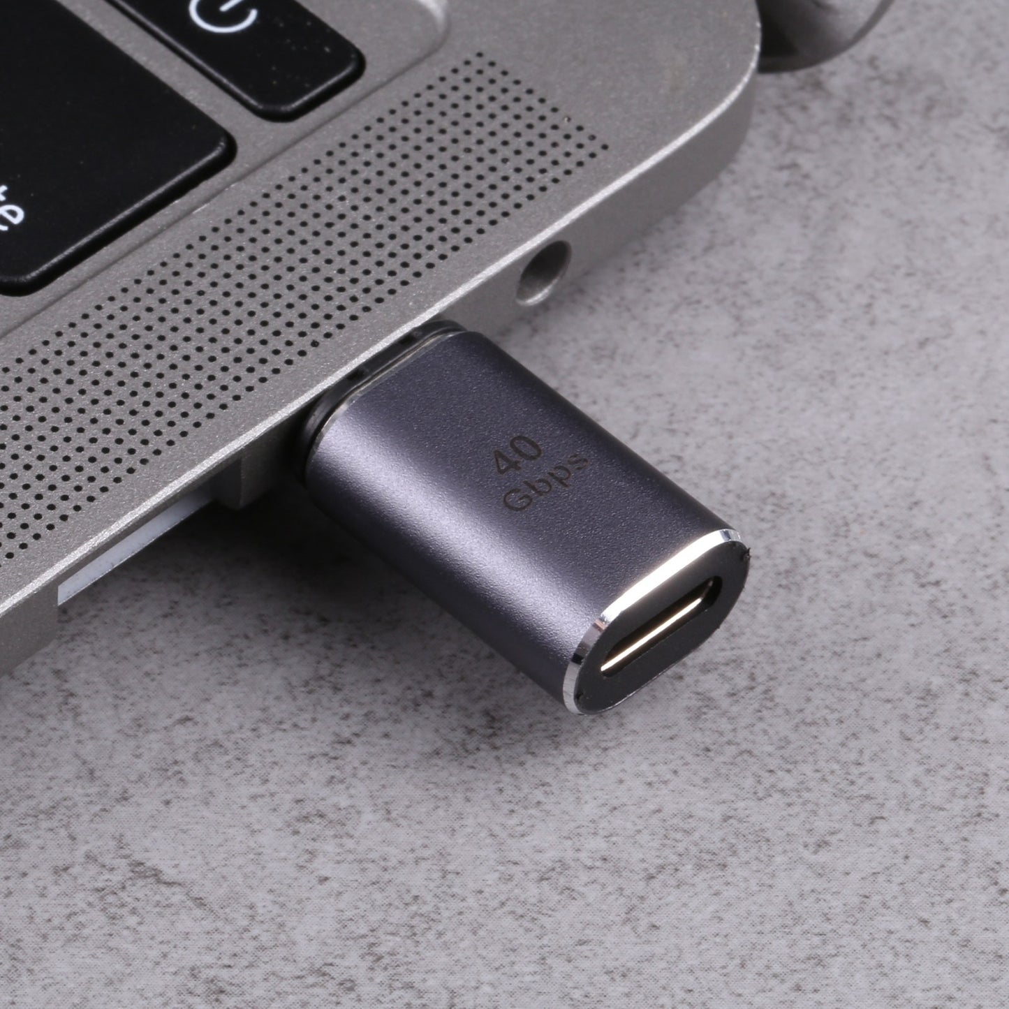 40Gbps Type-C Male to Type-C Female Aluminum Alloy Magnetic Suction Adapter Converter