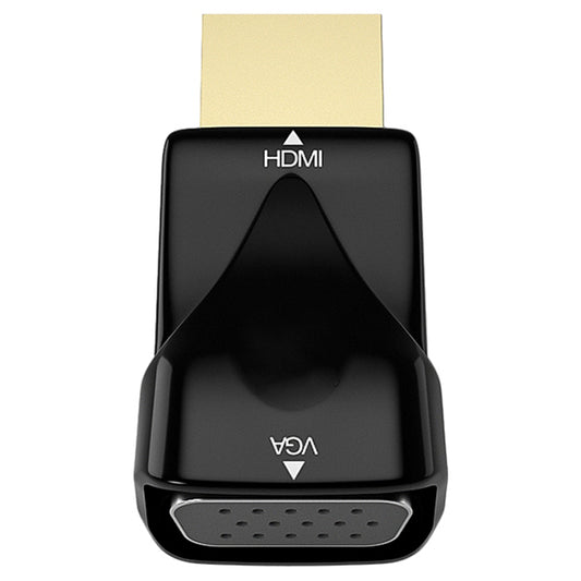 H79 HDMI to VGA Converter Male to Female Adapter HD 1080P for PC Laptop Tablet - Black
