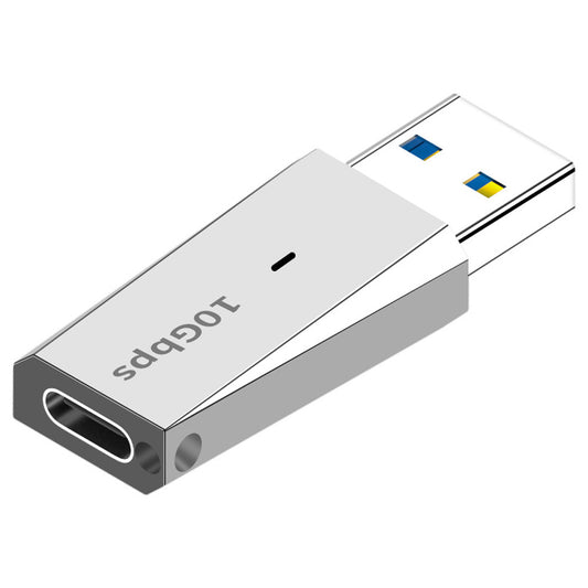 ADS-613 USB 3.1 Male to Type-C Female Adapter Mini Data Transfer USB Converter for Laptops Smartphones - Silver